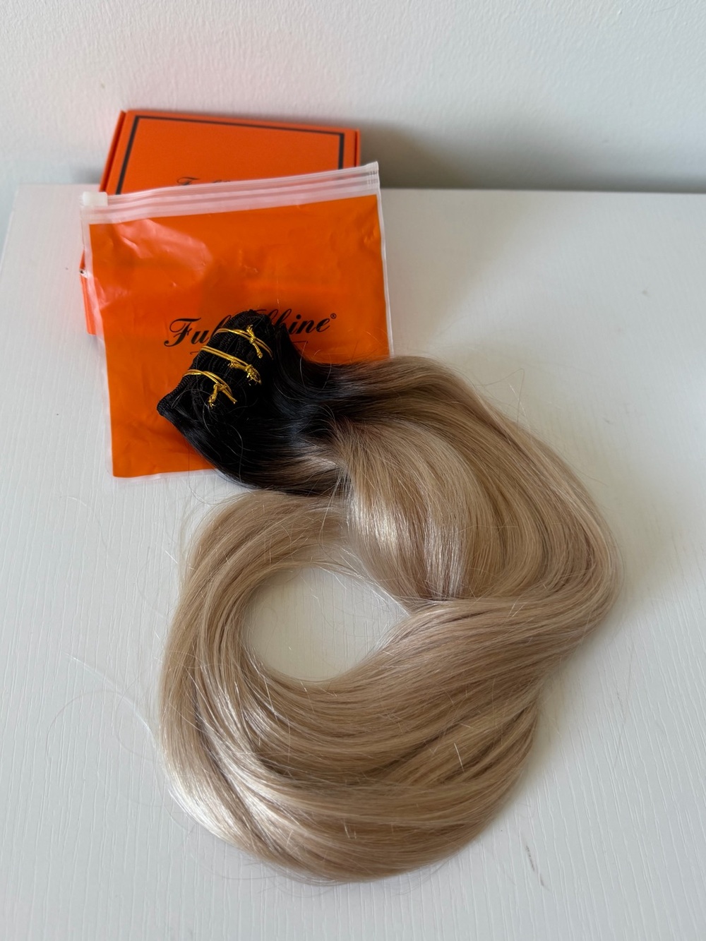 Full Shine 100% Human Hair Clip-In Extensions 20” 120g